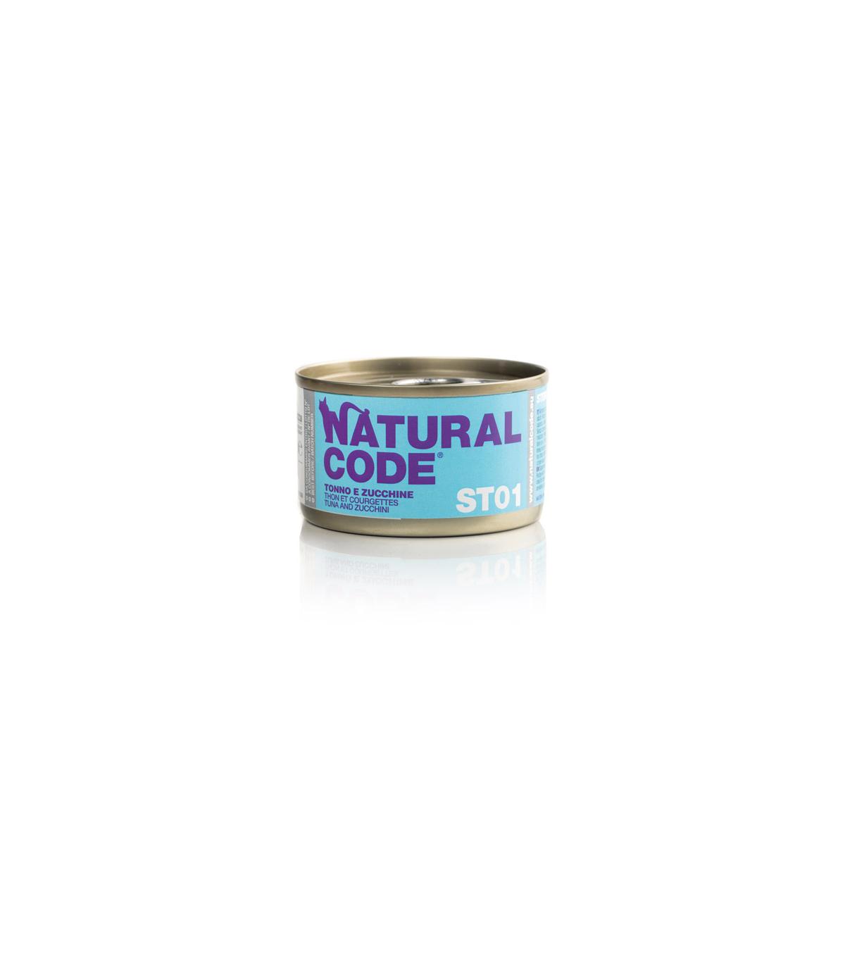 Natural Code Cat ST01 Tuna and zucchini 85g
