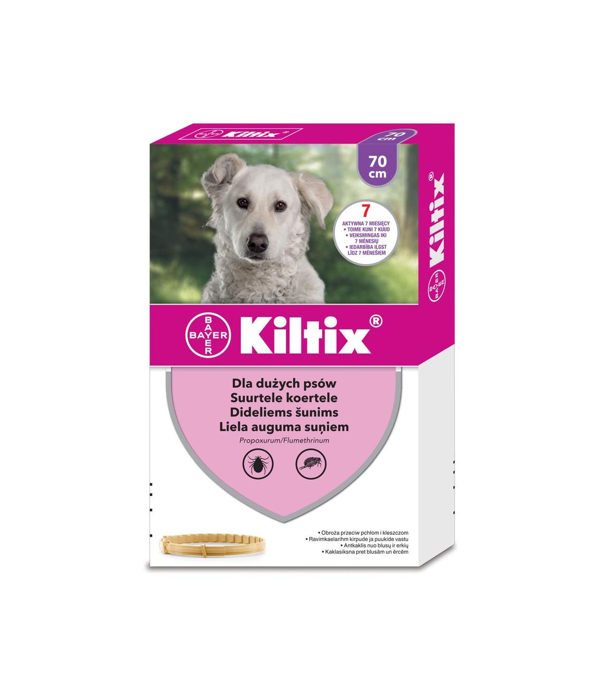 Obroża Kiltix - dla dużych psów - 70cm