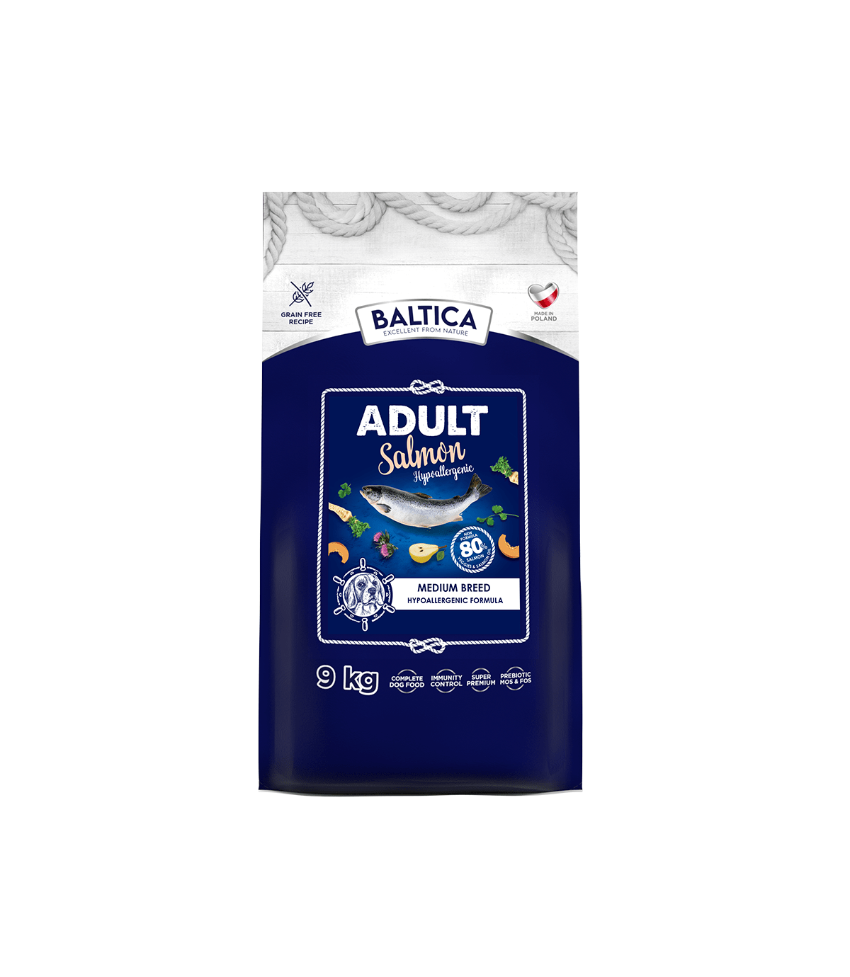 Baltica Salmon Hypoallergenic Medium 9kg