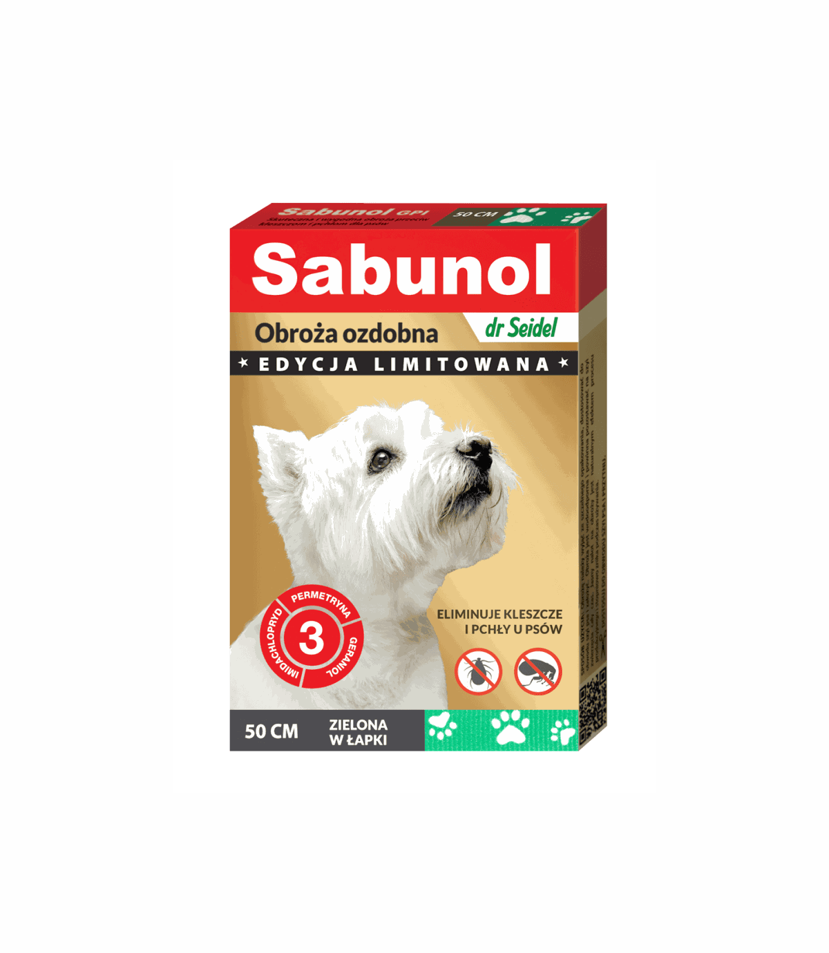 Obroża bójcza Sabunol ozdobna edycja limitowana 50cm