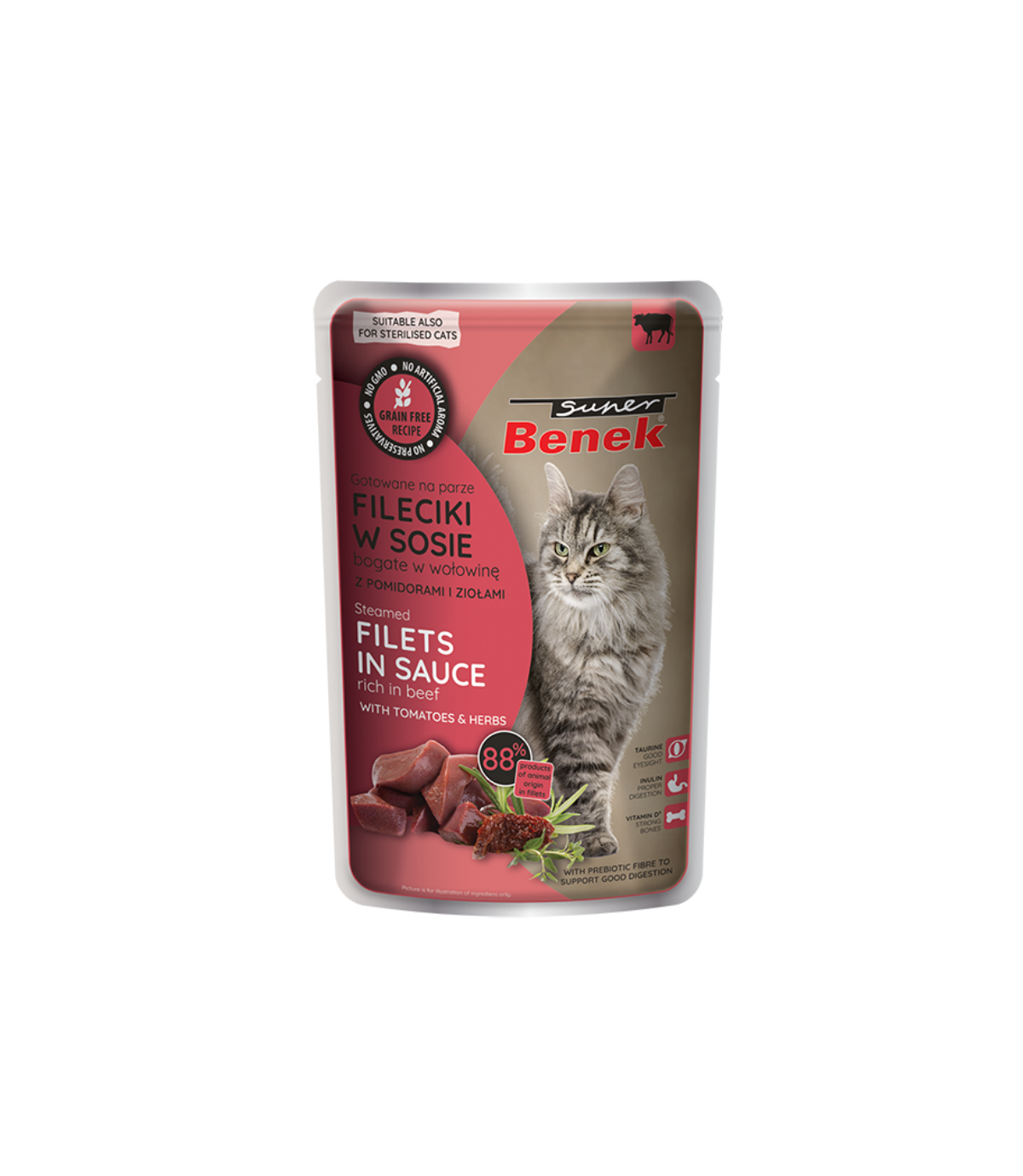 Super Benek Bezzbożowe fileciki w sosie 85g