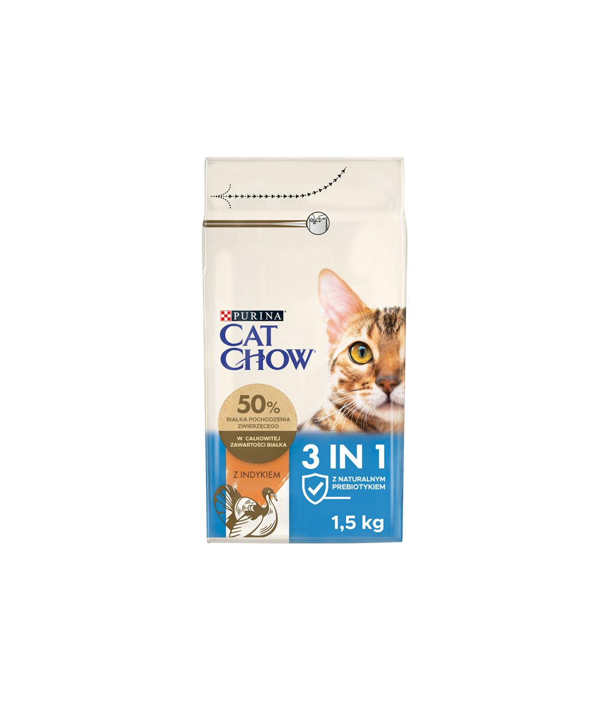 Purina Cat Chow 3w1 1,5kg
