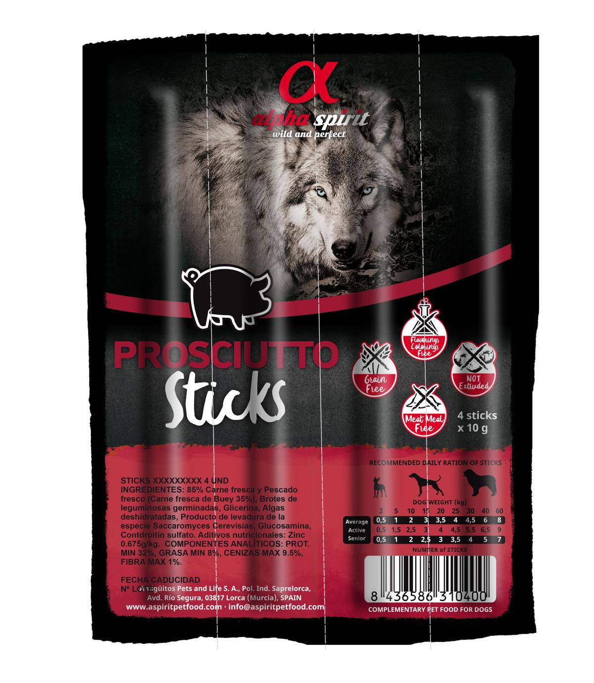 Alpha Spirit Paluszki Prosciutto - czteropak