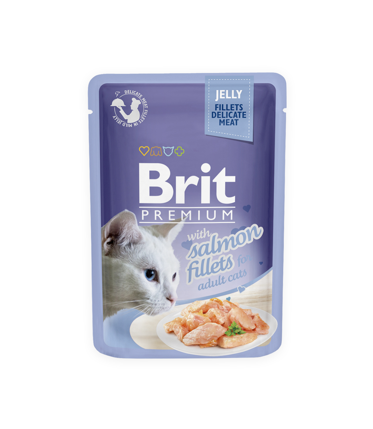Brit Premium Cat Adult Salmon Fillets w galaretce 85g