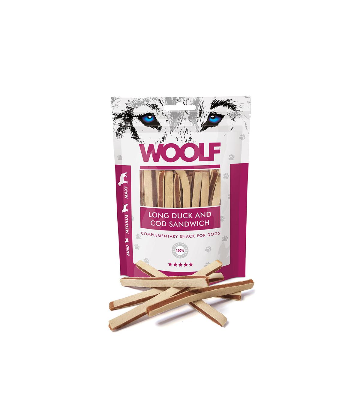 Woolf Long Duck and Cod Sandwich 100g