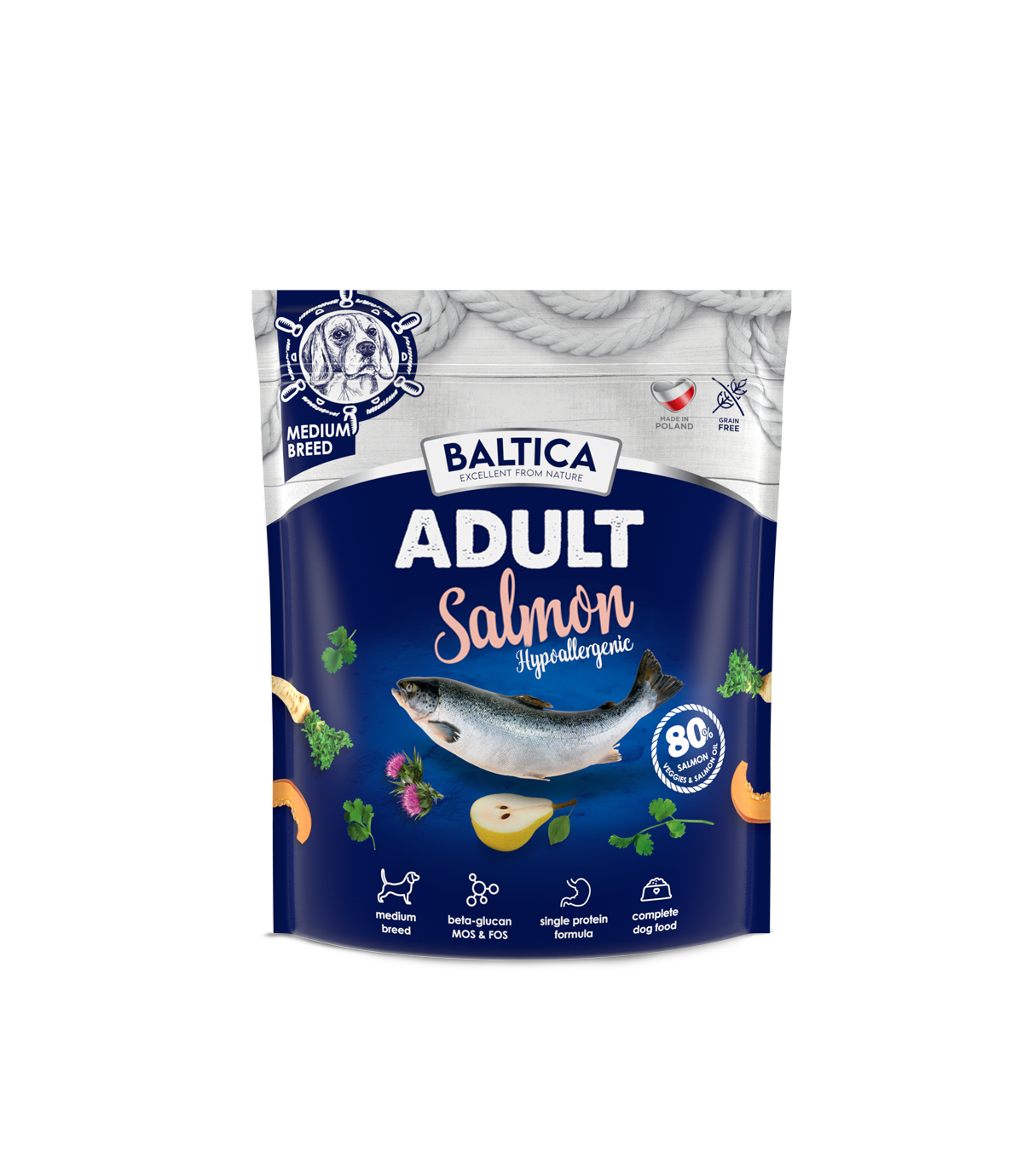 Baltica Salmon Hypoallergenic Medium 1kg