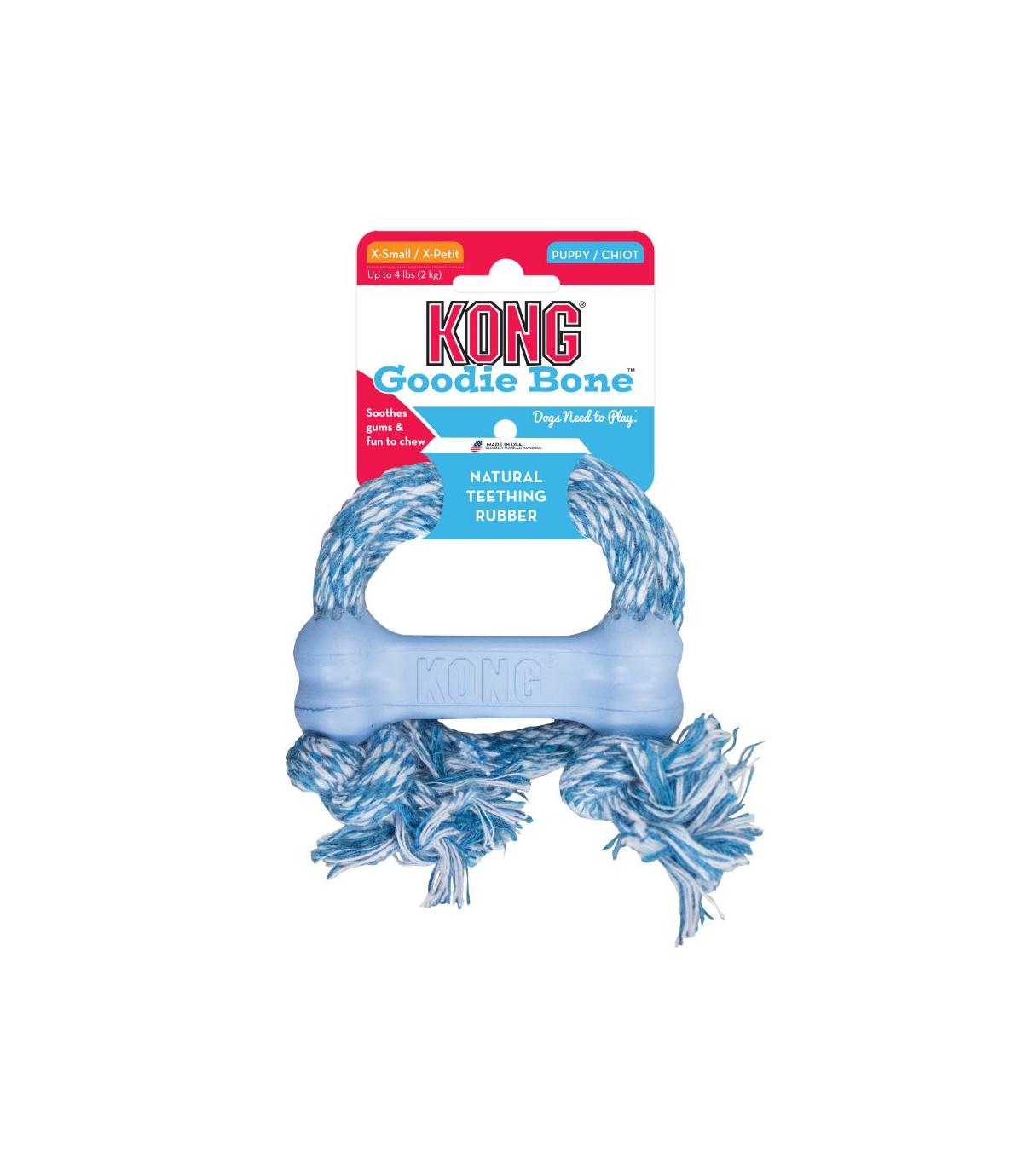 Puppy Goodie Bone with Rope XS Kong