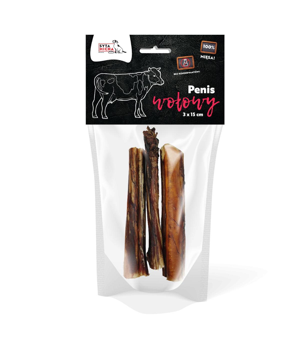 Suszone penisy wołowe 3x15cm