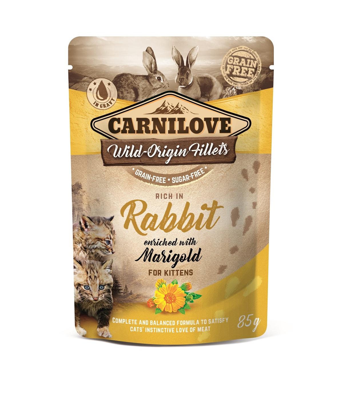 Carnilove Cat Rabbit & Marigold Kitten 85g