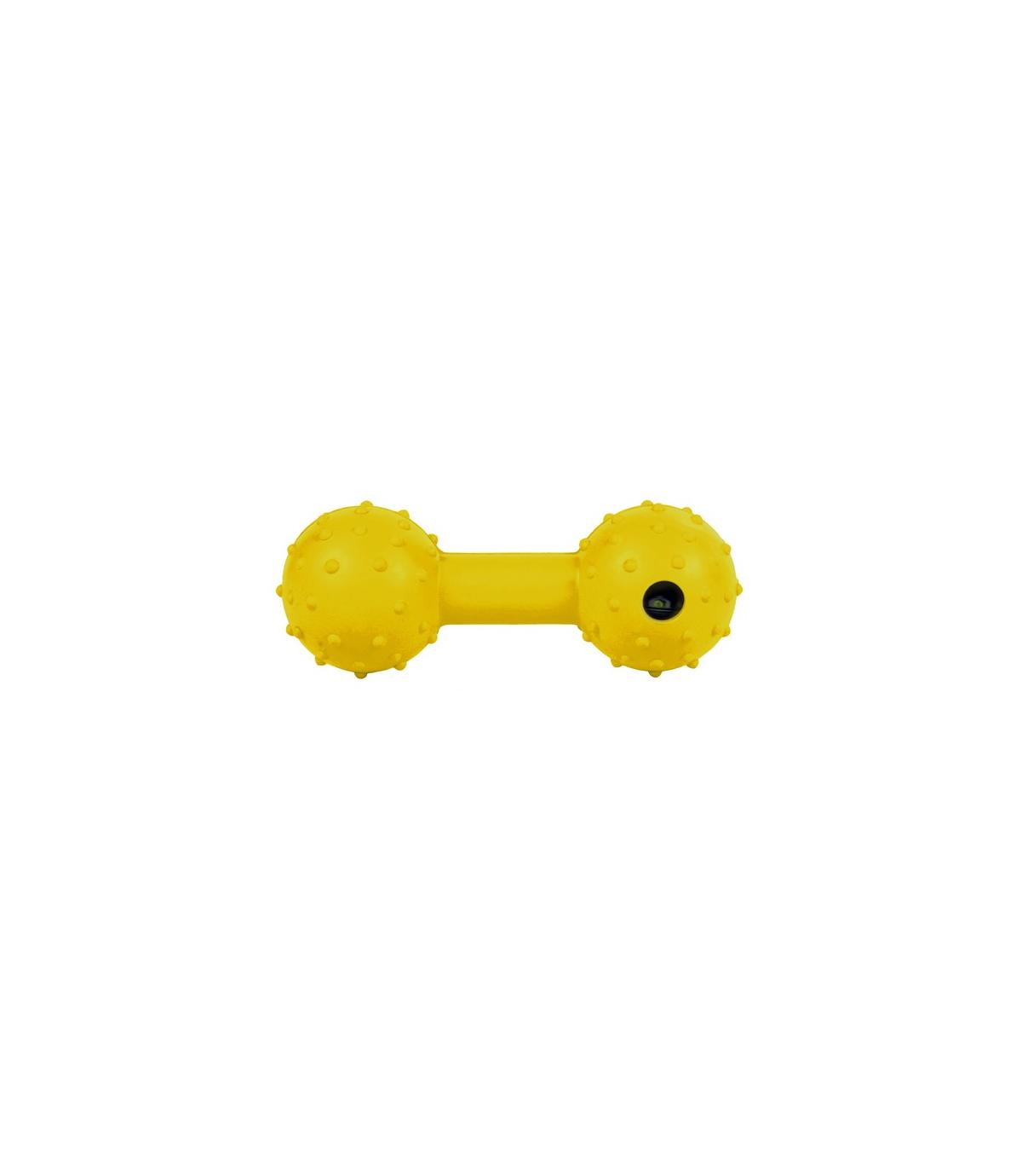 Hantel gumowy z dzwoneczkiem - 12cm