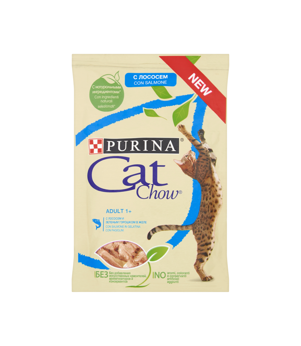 Purina Cat Chow z łososiem i fasolą 85g