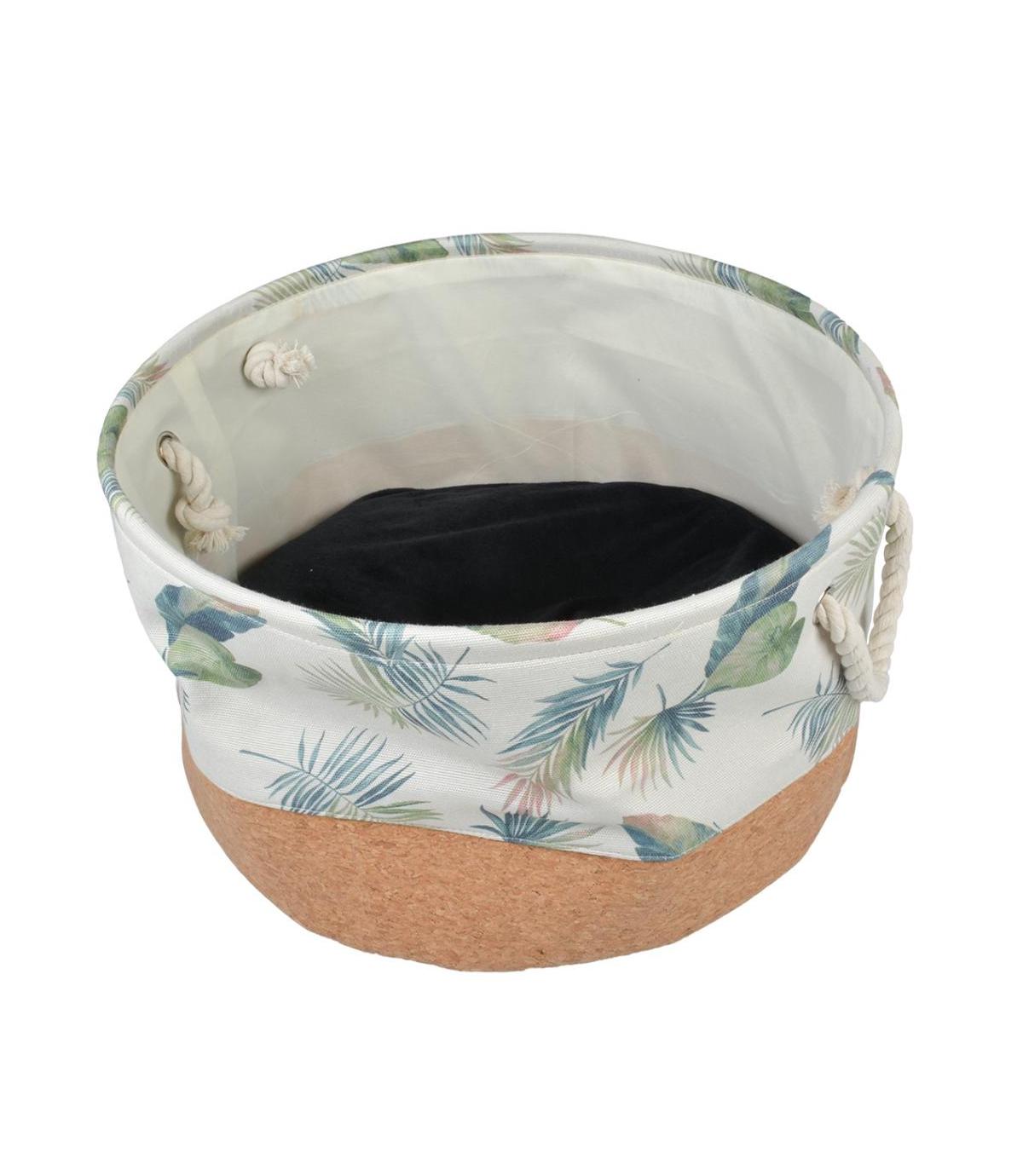 Korkowy kosz w palmy DUVO+ -  45x45x25cm