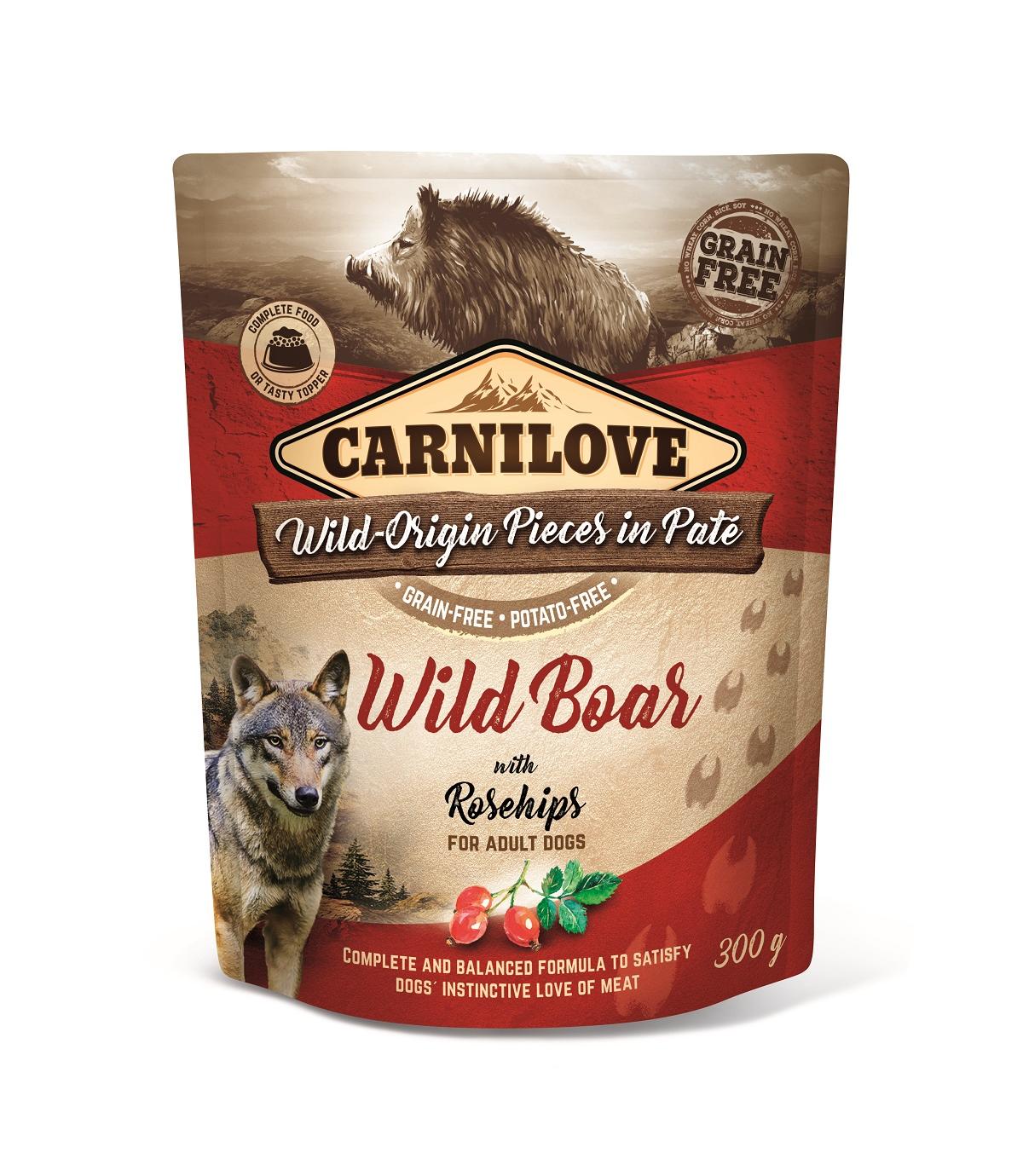 Carnilove Dog Wild Boar & Rosehips 300g