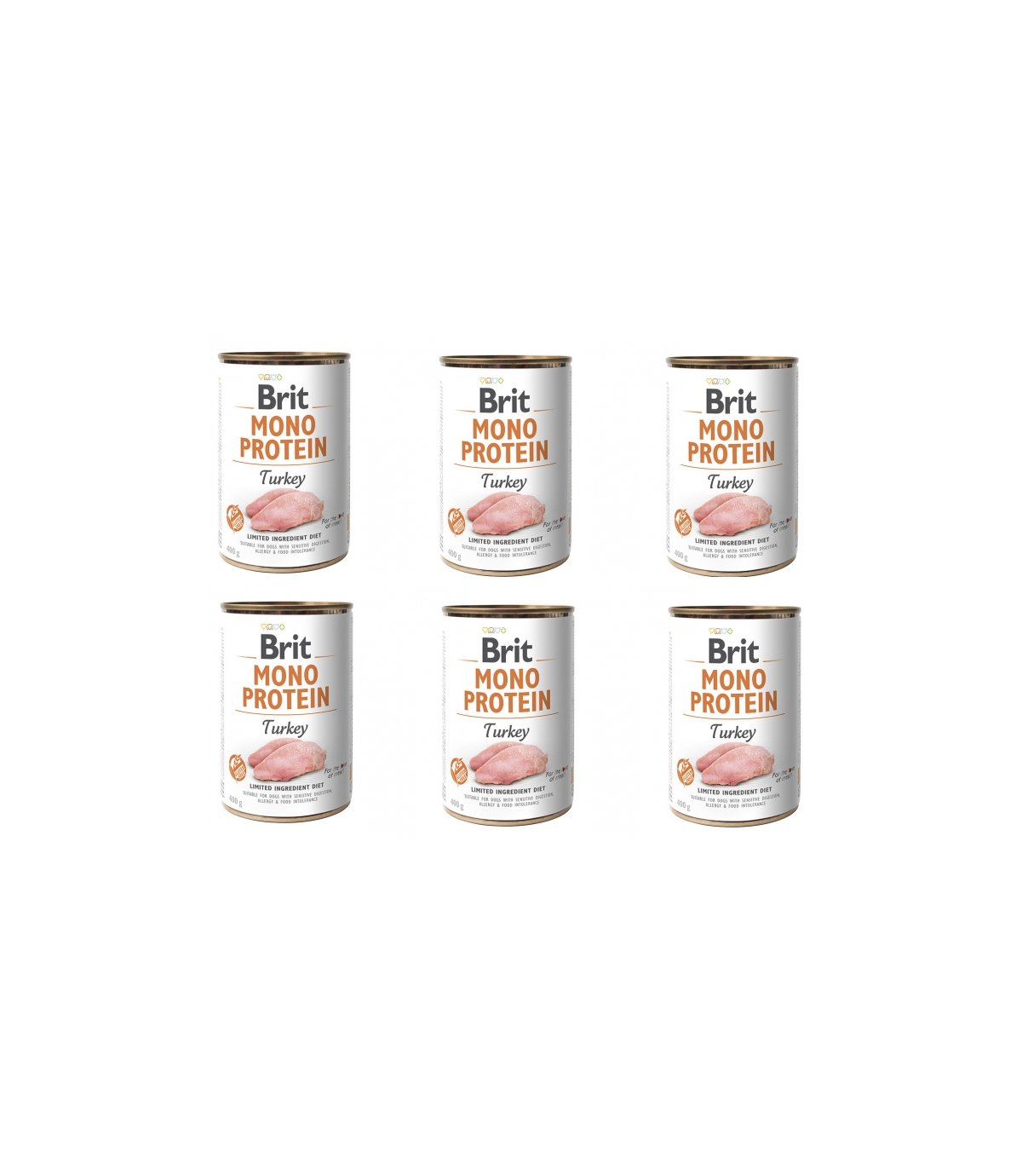 Brit Mono Protein Turkey 6x400g