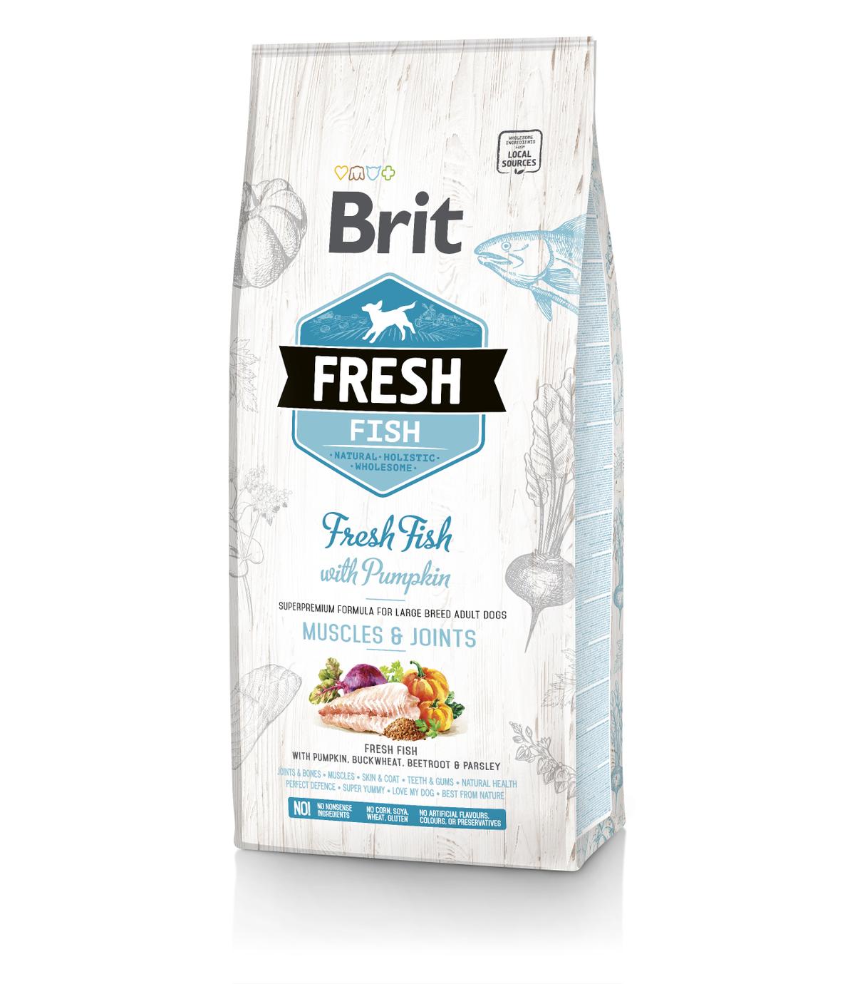 Brit Fresh Adult Large Breed Fish & Pumpkin - 12kg