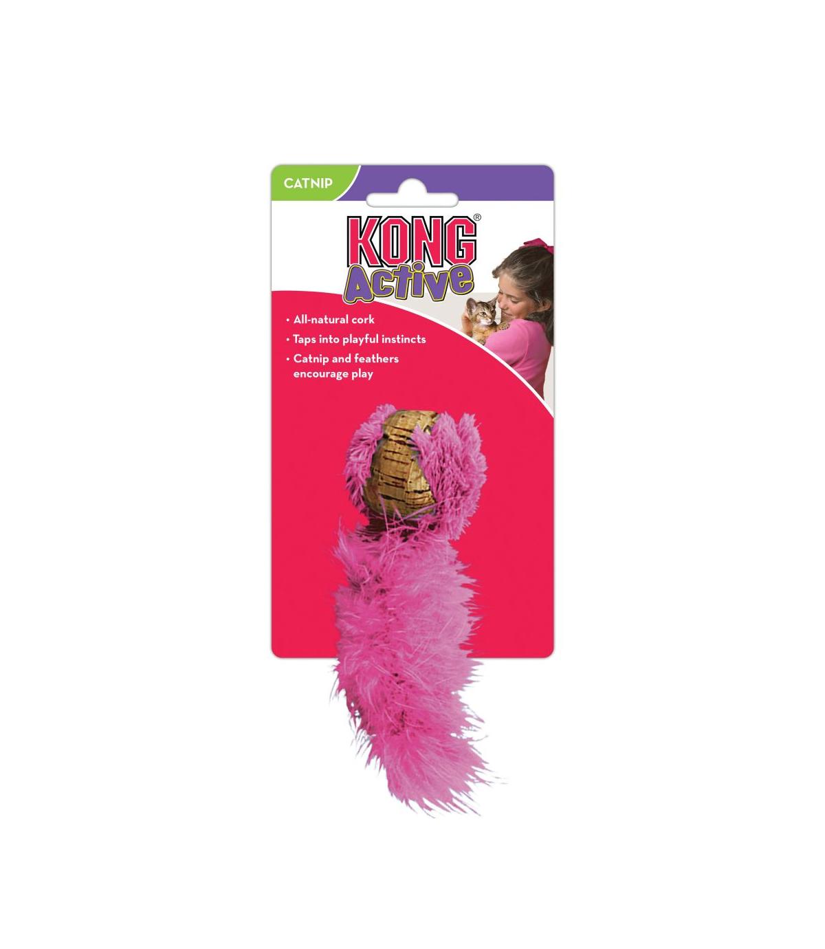 Active Cork Ball Kong Cat