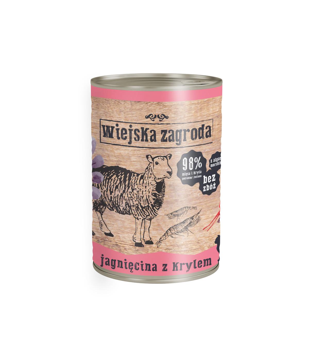 Wiejska Zagroda Jagnięcina z Krylem 400g