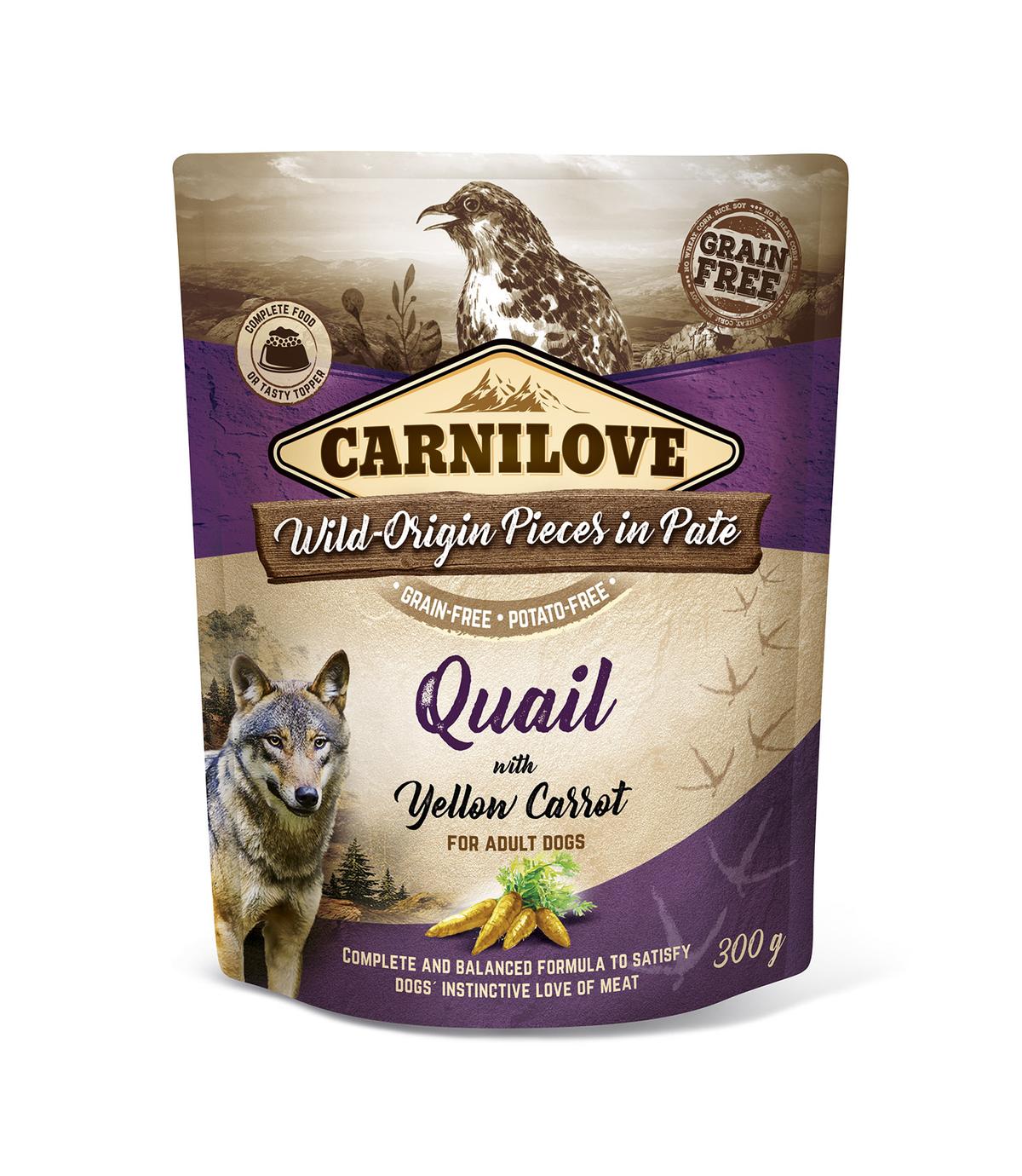Carnilove Dog Quail & Yellow Carrot 300g