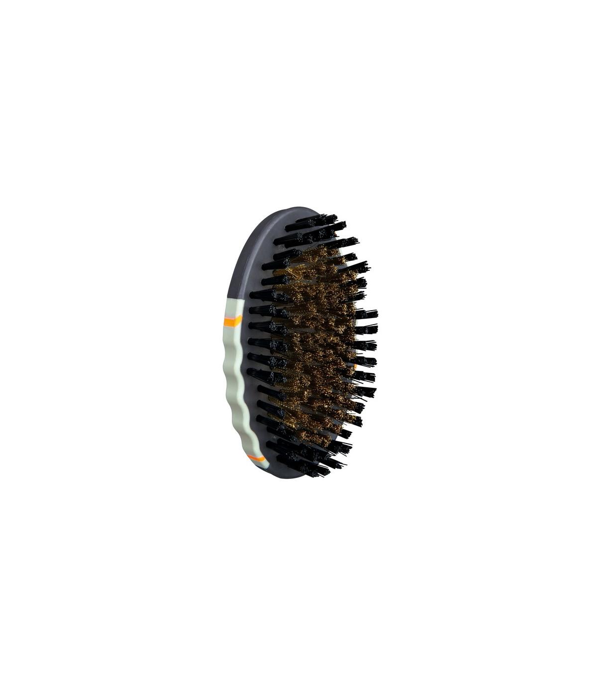 Szczotka z włosiem i mosiądzem - 7 × 12 cm