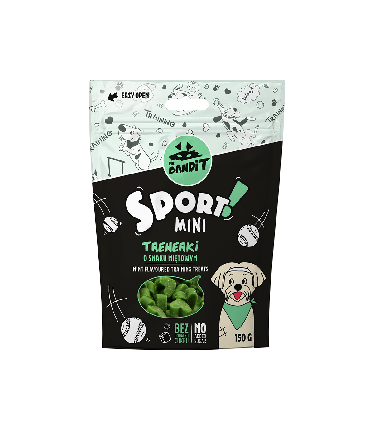 Mr. Bandit Sport Mini o smaku miętowym 150g