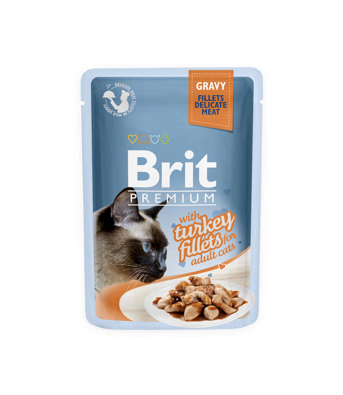 Brit Premium Cat Adult Turkey Fillets w sosie 85g