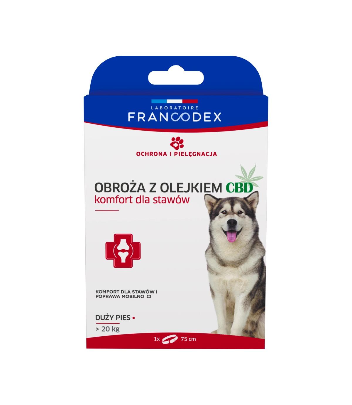 Obroża z olejkiem CBD 75cm