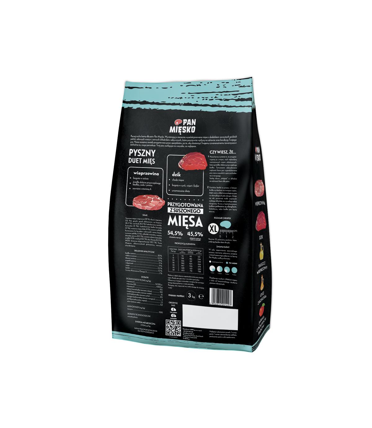 Pan Mięsko Wieprzowina z dzikiem 3kg