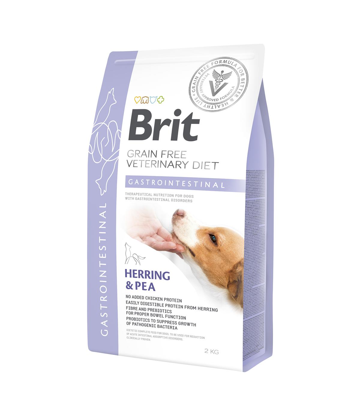 Brit Veterinary Diets Dog GF Gastrointestinal Herring & Pea 2kg