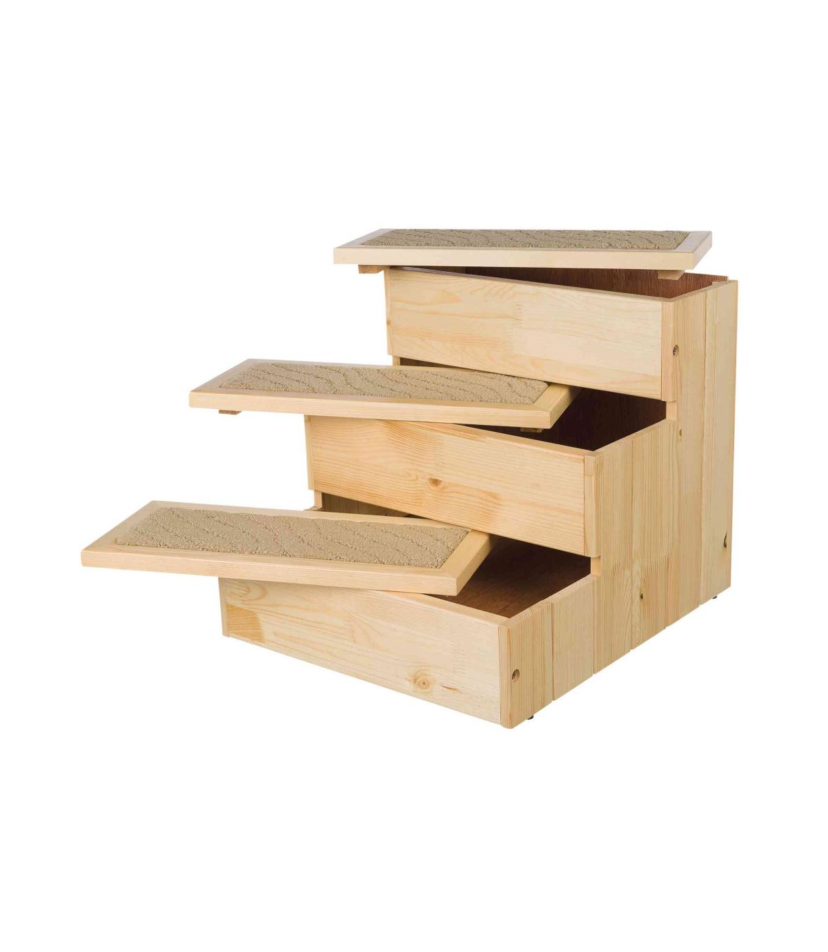 Schody drewniane dla psa lub kota