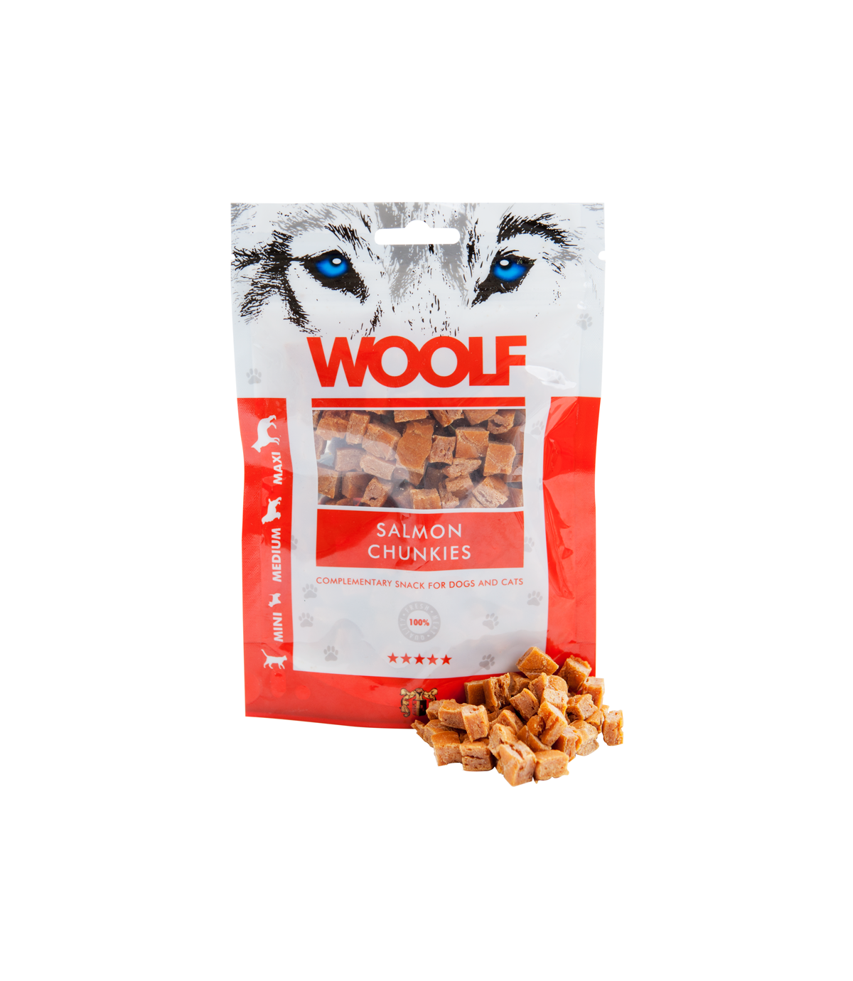 Woolf Salmon Chunkies 100g