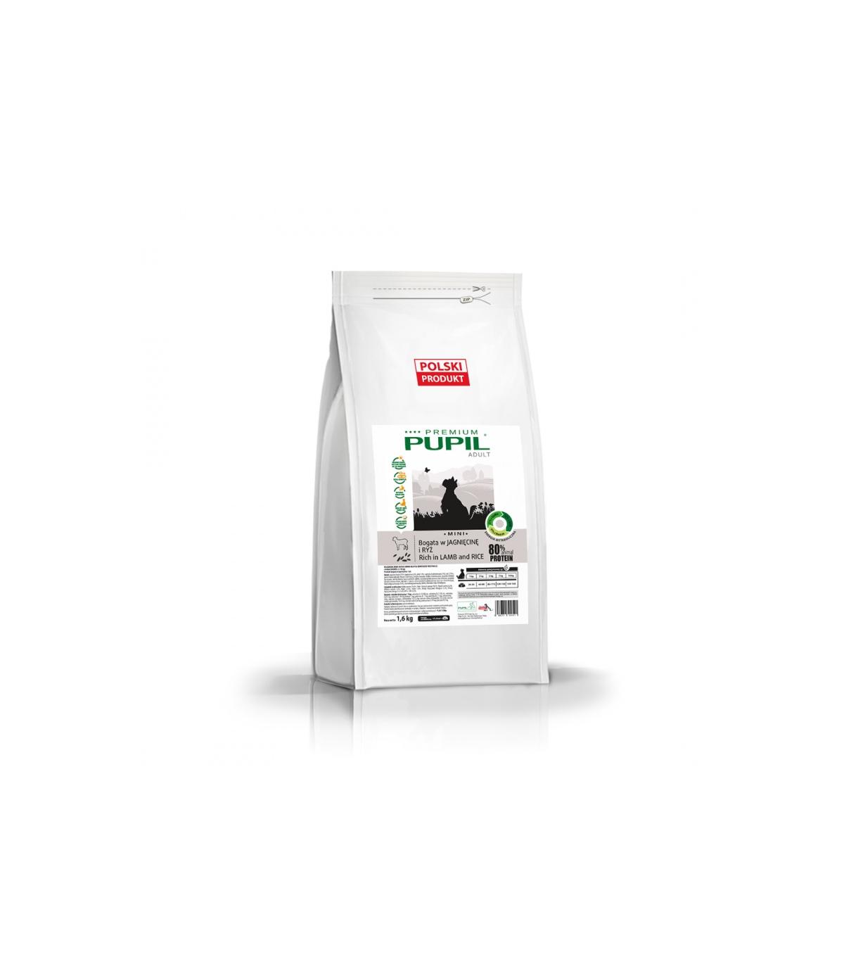 PUPIL Premium Adult Mini Bogata w jagnięcinę i ryż 1,6kg