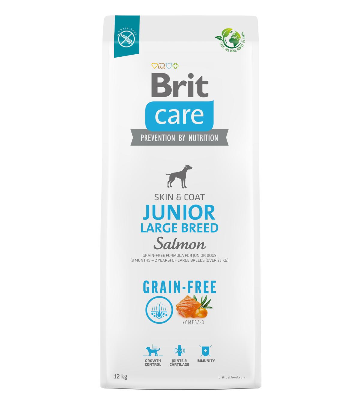 Brit Care Dog Grain-free Junior Large Breed Salmon 12kg
