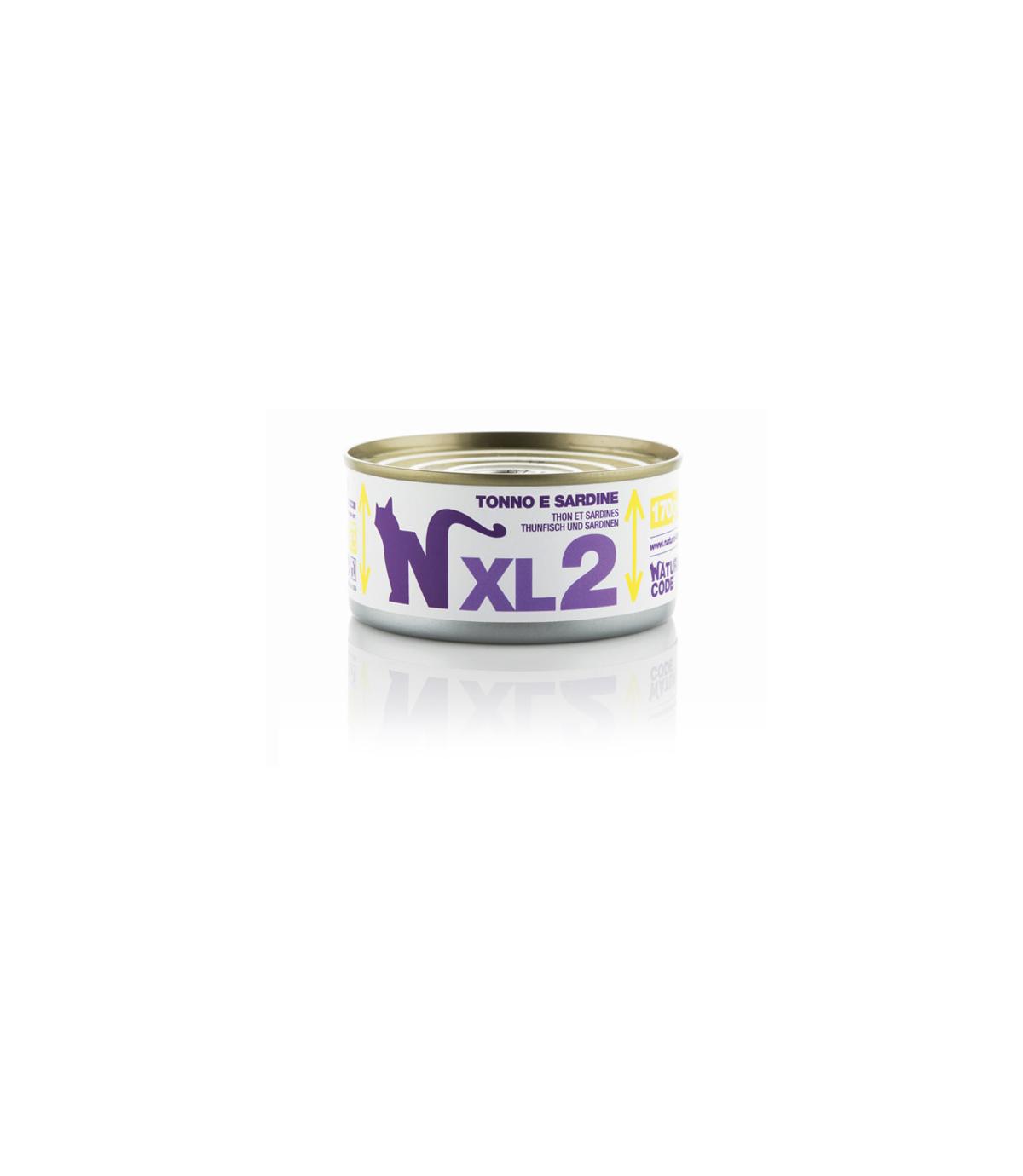 Natural Code Cat XL2 tuna and sardines 170g