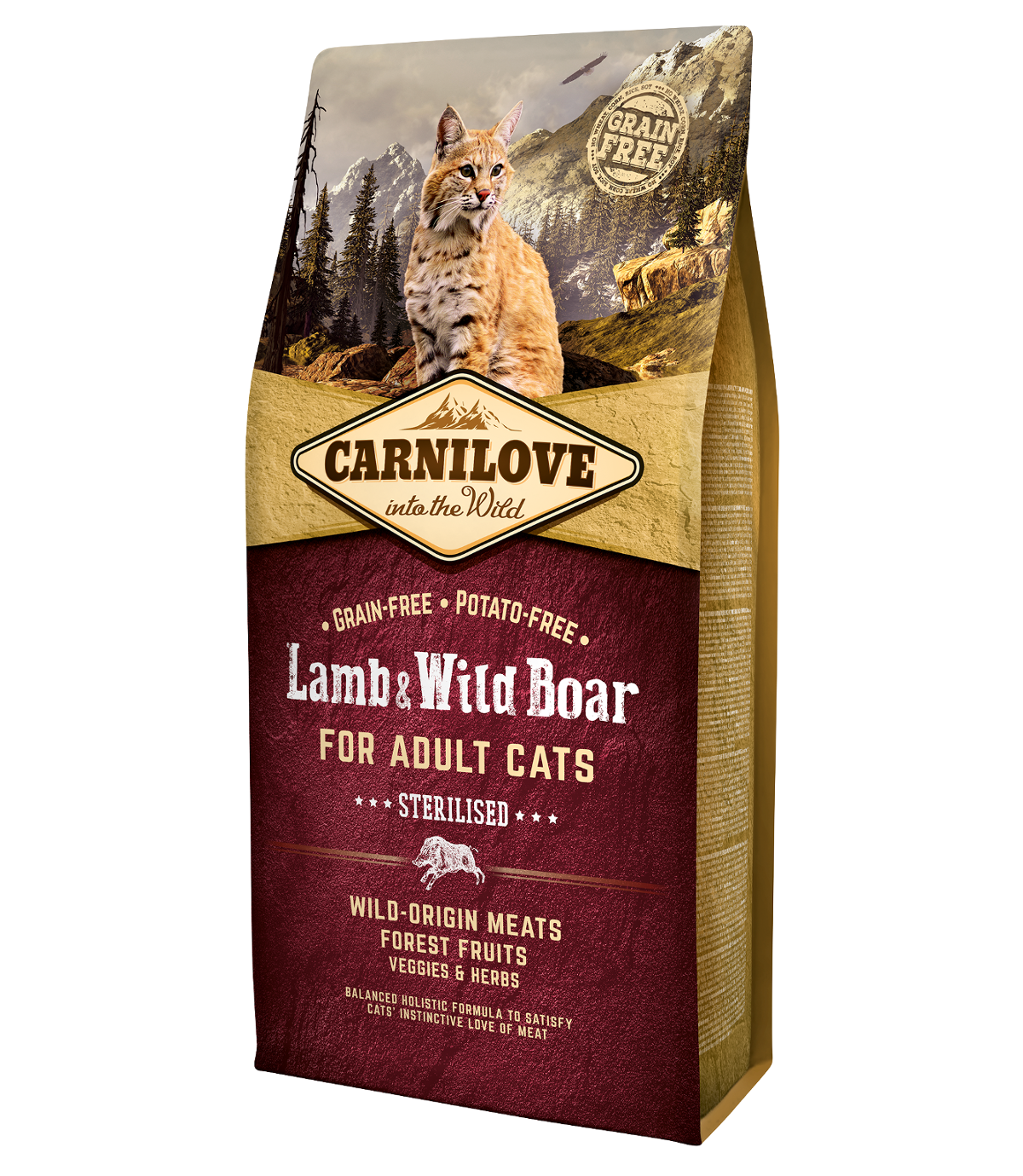 Carnilove Cat Lamb & Wild Boar Sterilised - 6kg