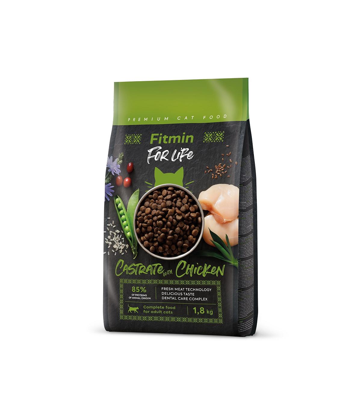 Fitmin For Life Cat Castrate Chicken 1,8kg