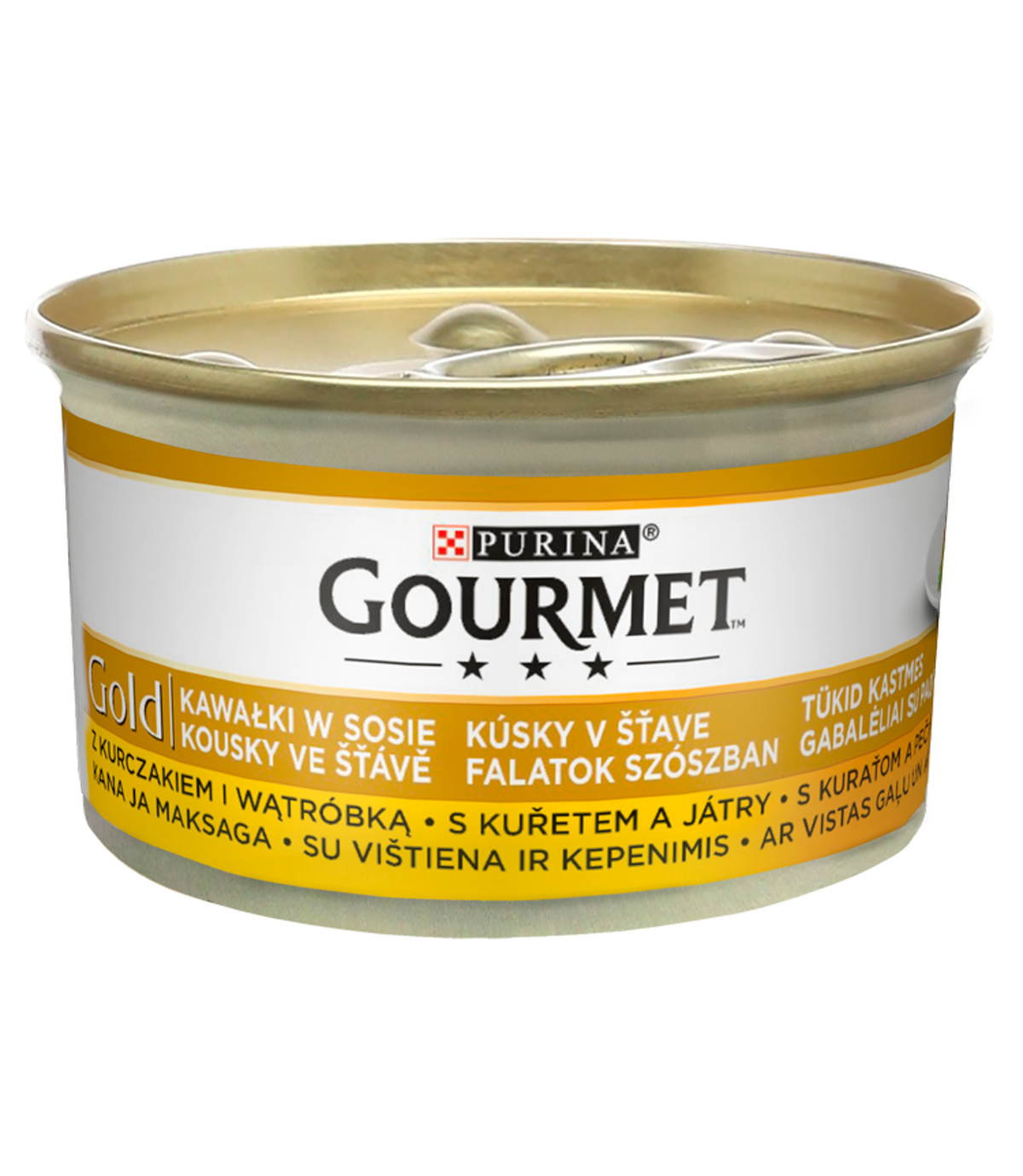 Gourmet Gold 85g - kurczak i wątróbka w sosie