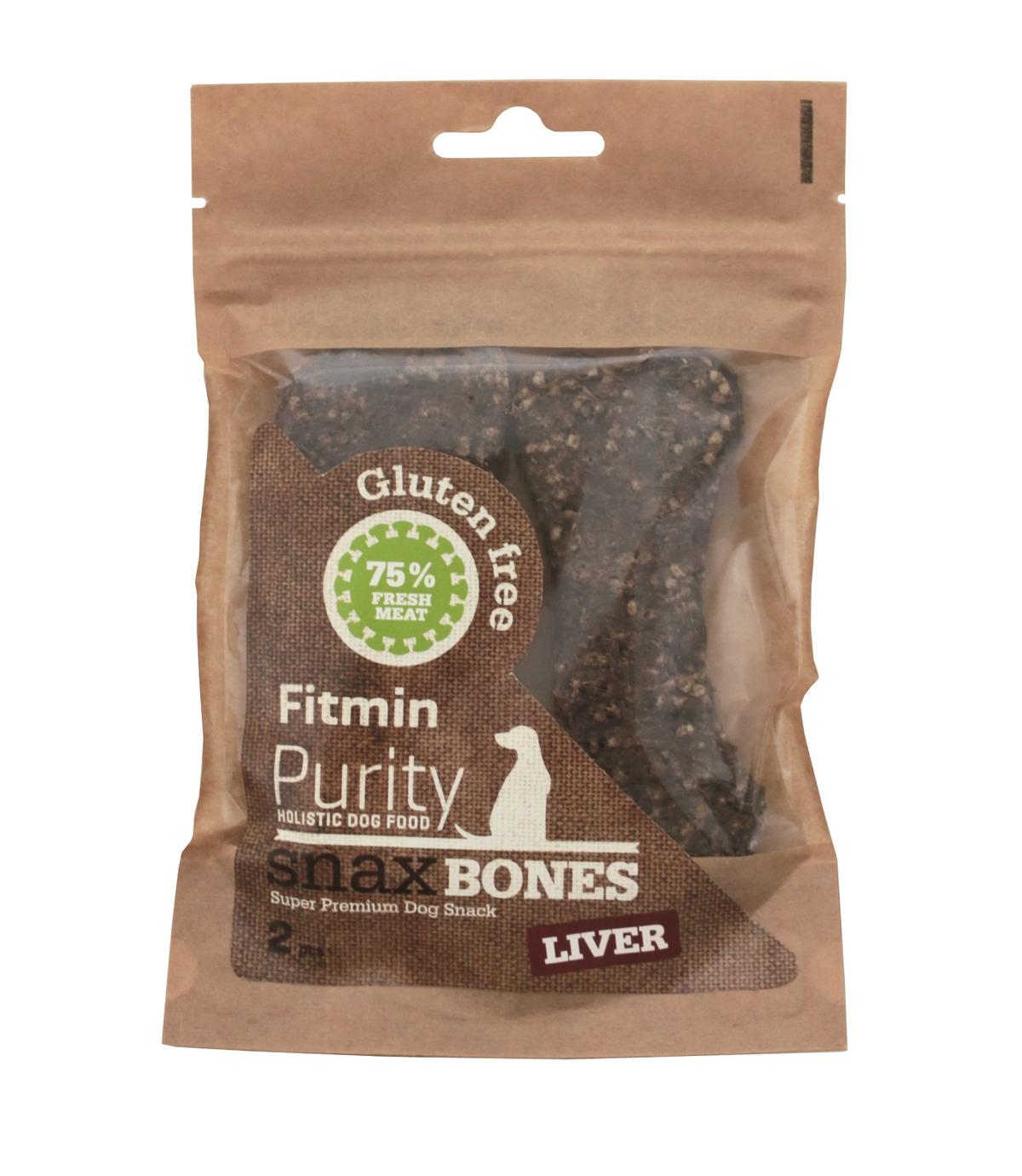 Fitmin Purity Dog Snax Bones Liver 2szt