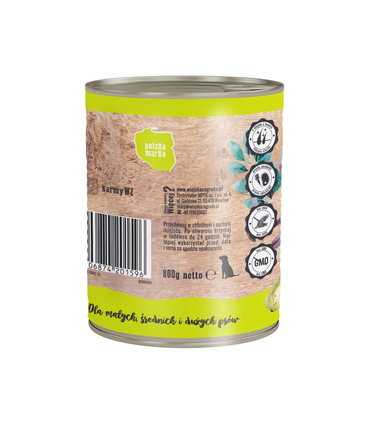 Wiejska Zagroda Kaczka z gruszką 800g