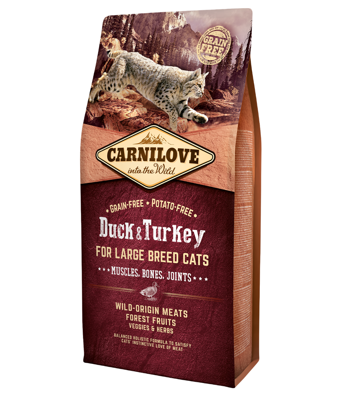 Carnilove Cat Large Breed Duck & Turkey - 6kg