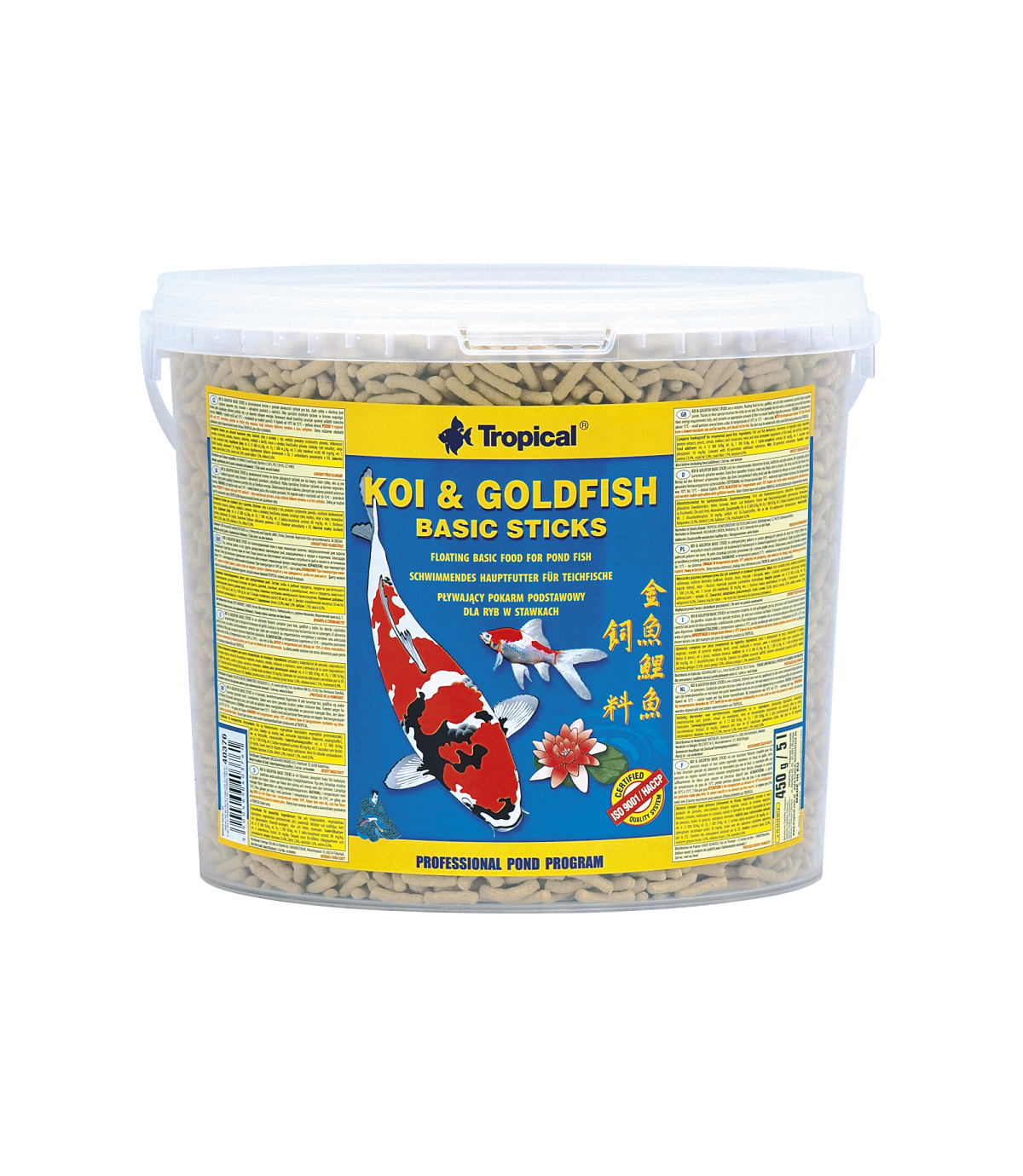 Koi & Goldfish Basic Sticks 5l wiadro