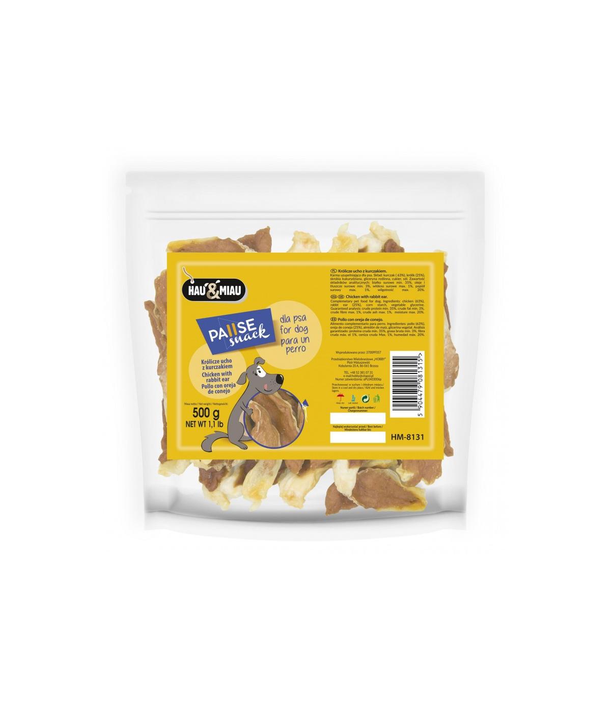 Królicze ucho z kurczakiem 500g