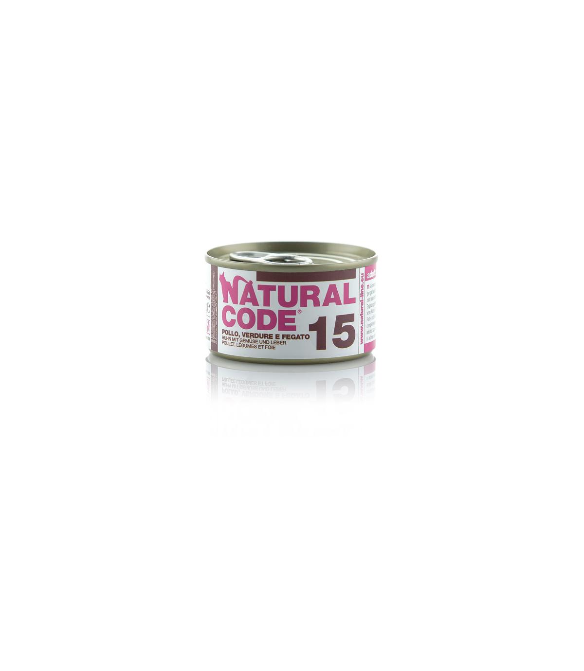 Natural Code Cat 15 Chicken, vegetables and liver 85g