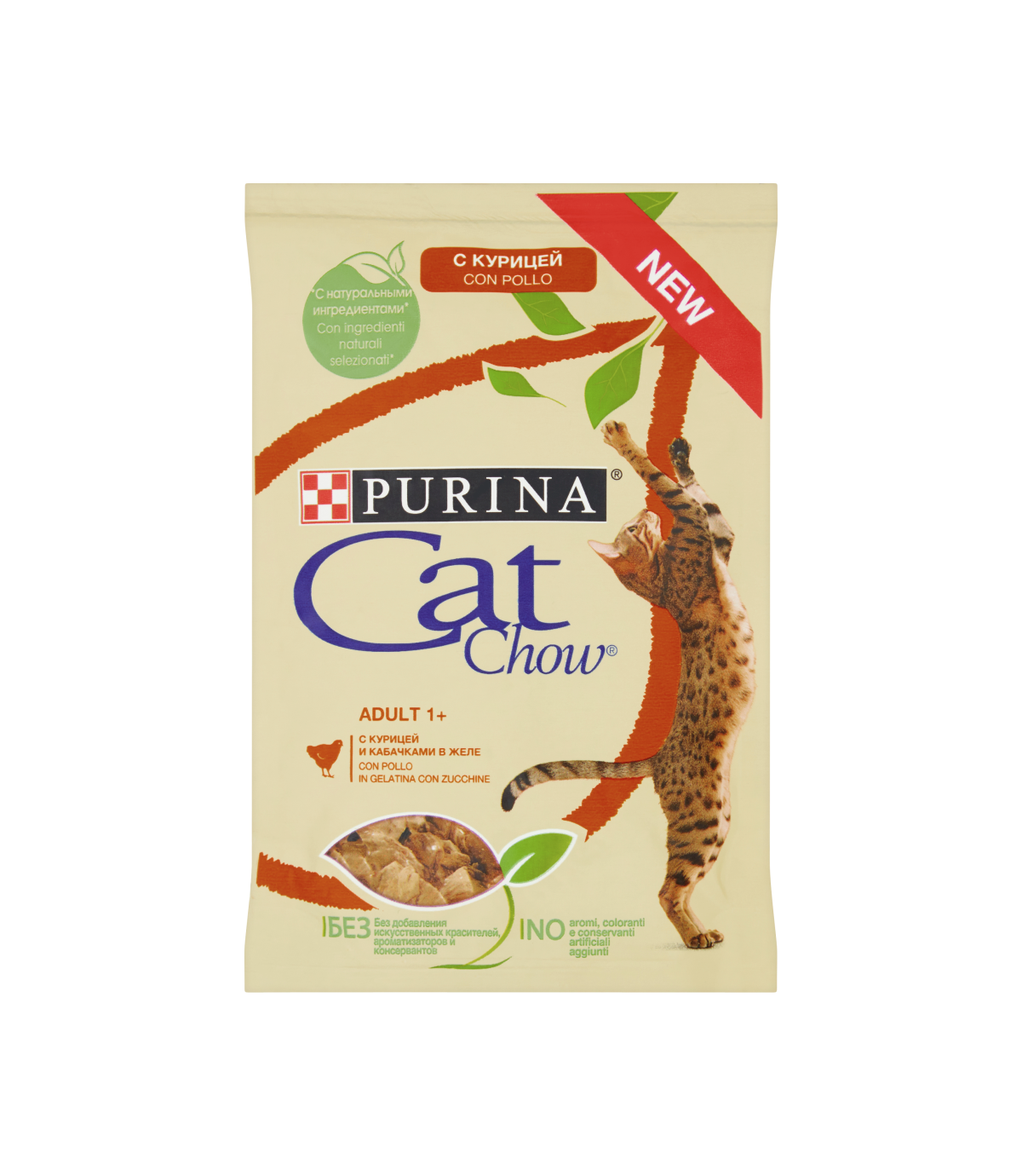 Purina Cat Chow z kurczakiem i cukinią 85g