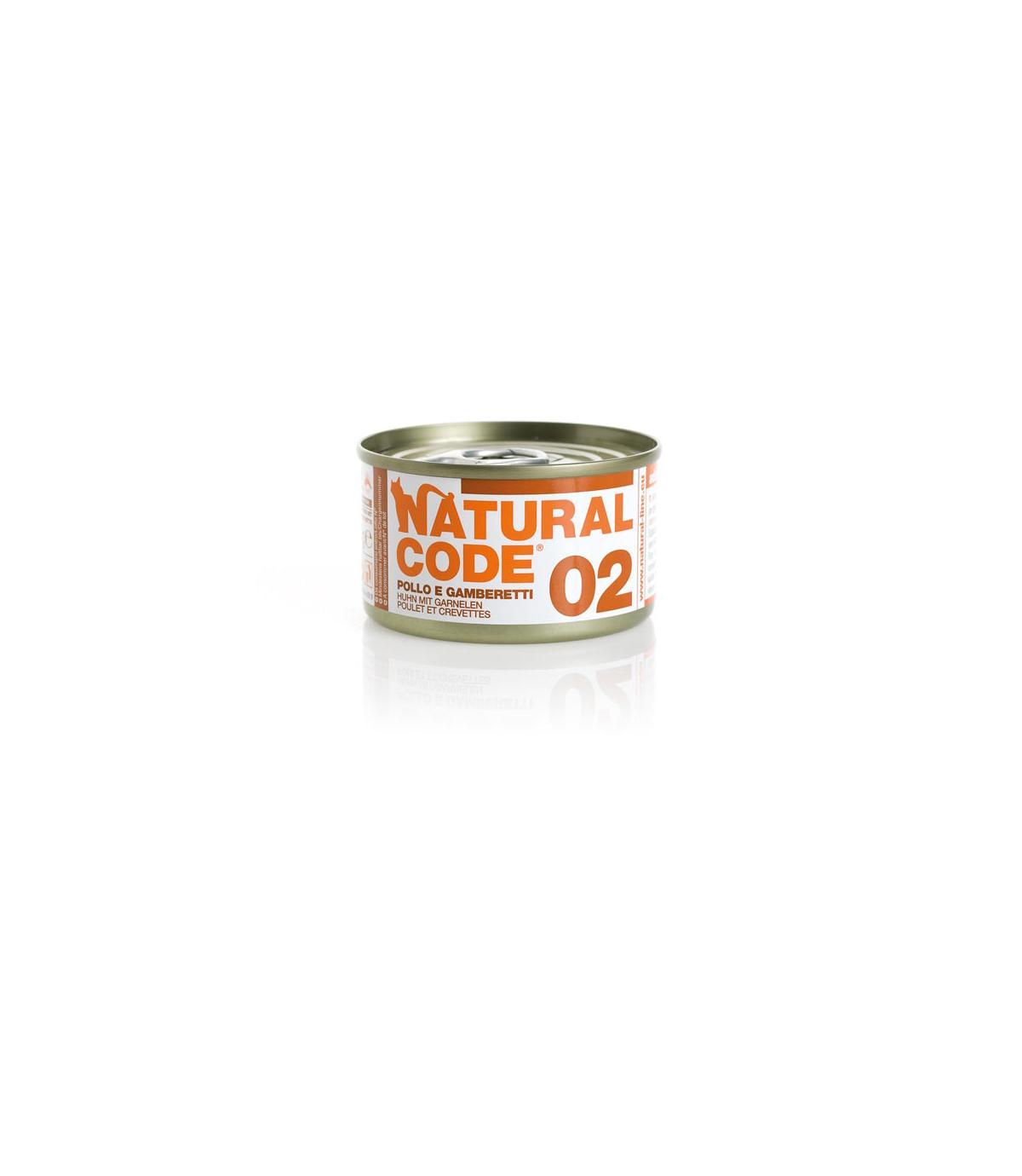 Natural Code Cat 02 Chicken and shrimp 85g