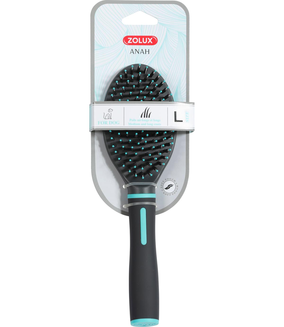 Szczotka z podwójnym włosiem duża Anah