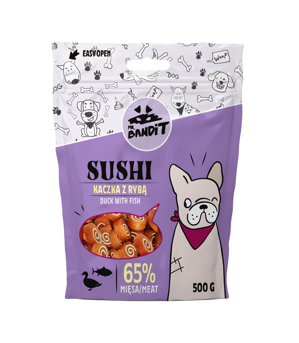Mr. Bandit Sushi Kaczka z rybą 500g