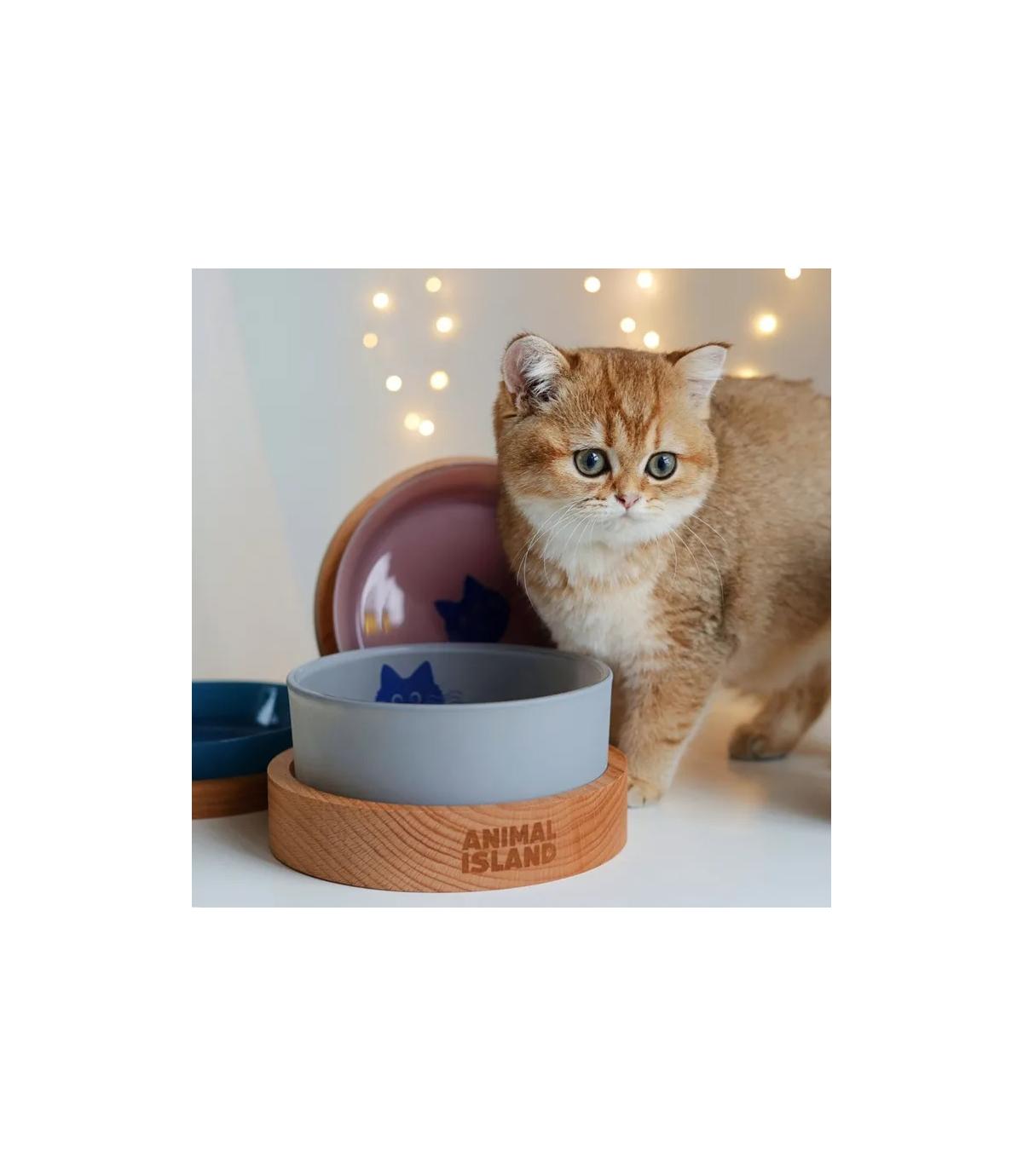 Animal Island miska dla kota 0,9ml Cool Gray