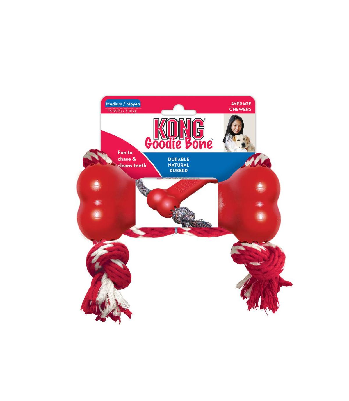 Goodie Bone with Rope M Kong