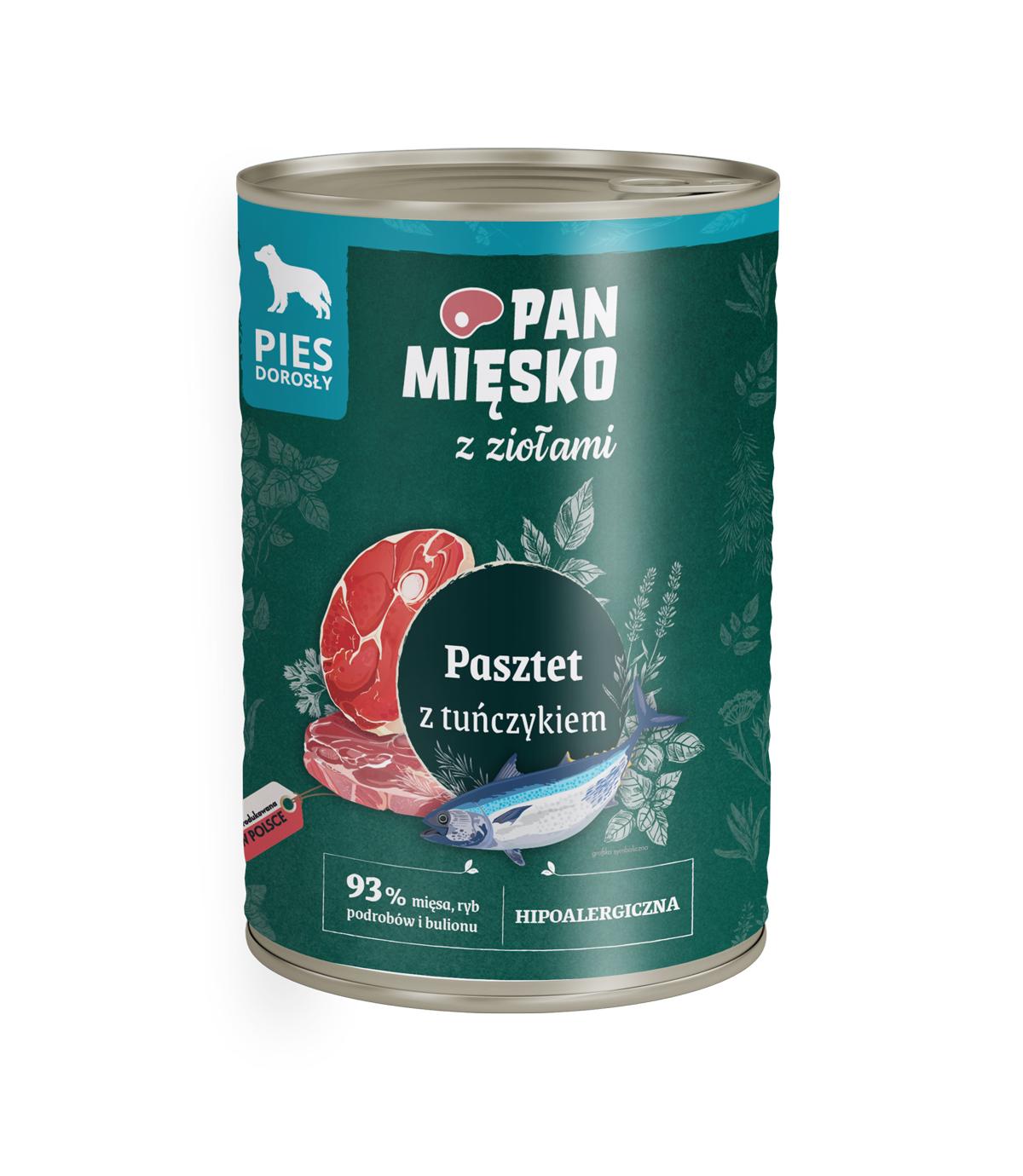 Pan Mięsko z Ziołami Pasztet z tuńczykiem 400g