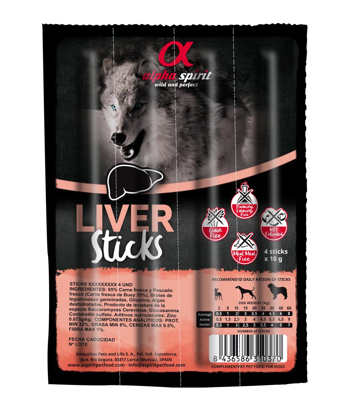 Alpha Spirit Paluszki Liver - czteropak